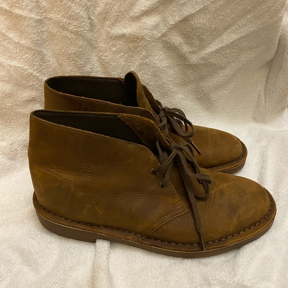 Clarks Leather Desert Boots
